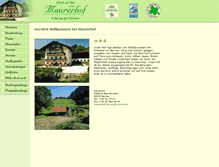 Tablet Screenshot of maurerhof.de